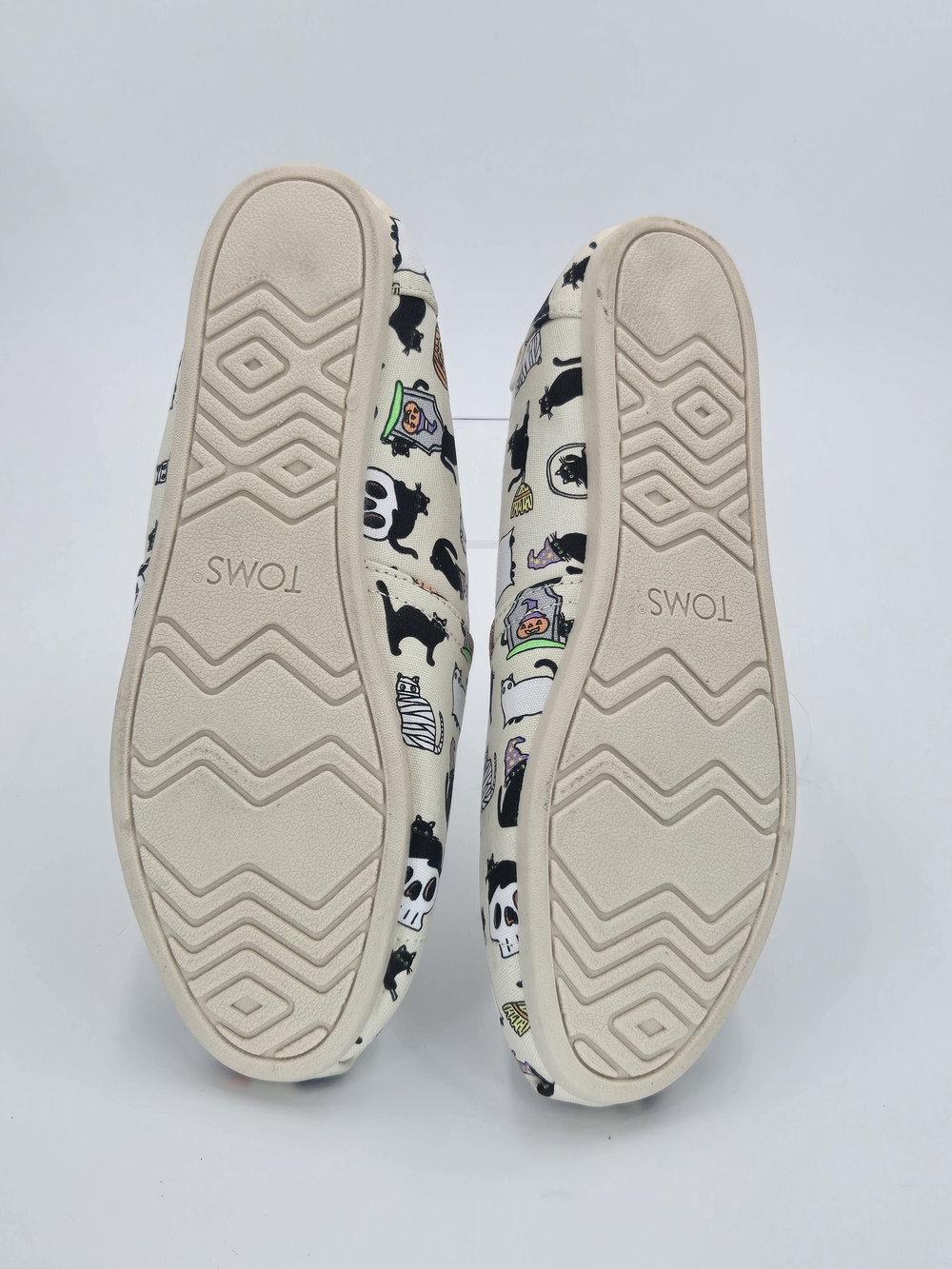 TOMS Women's Belmont Halloween Cat Print Slip-On Shoes Size 8.5 8 1/2 - Picture 8 of 10